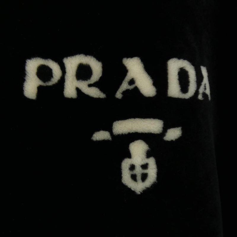 Prada Triangle Logo Upw404 1Y7Q Mouton Jacket