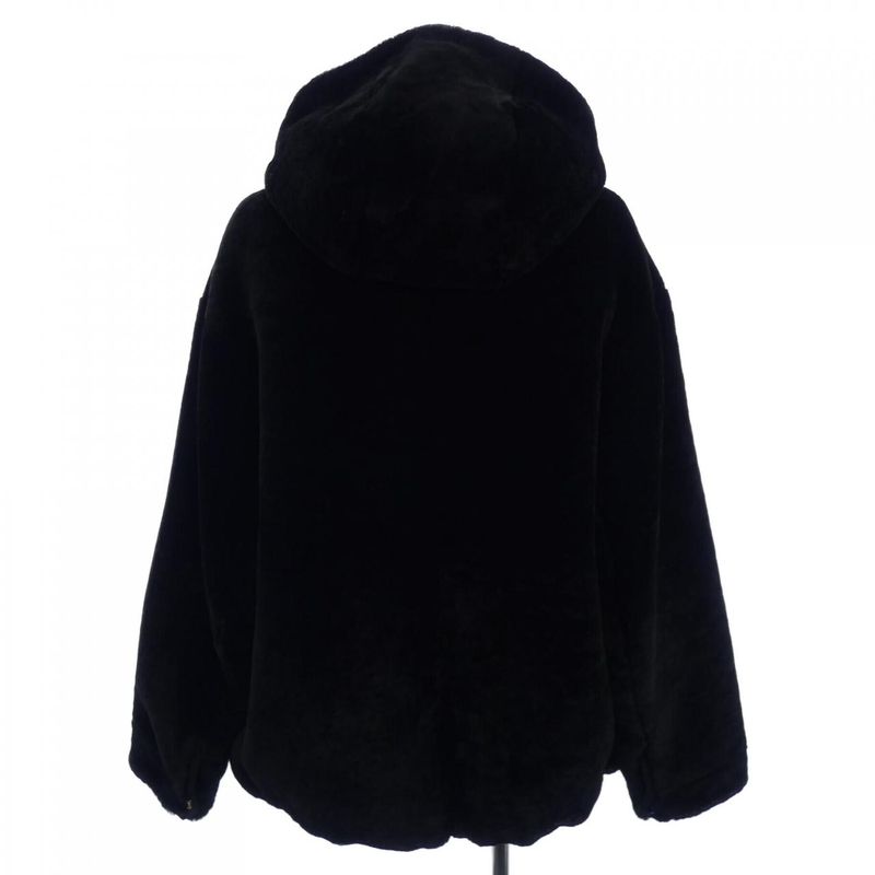 Prada Triangle Logo Upw404 1Y7Q Mouton Jacket