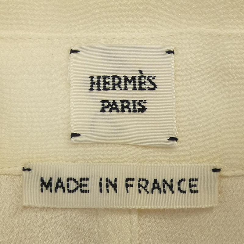 Hermes ROBE Inspiration Chemise 2h0540dc Crude Cel Medal Dress