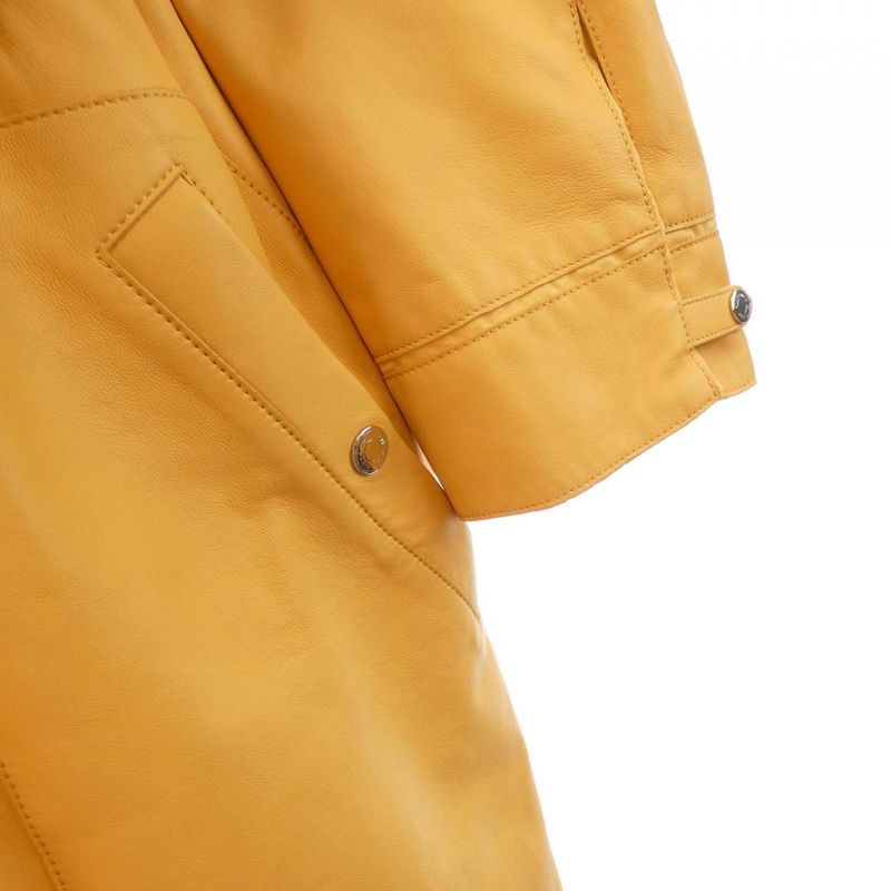 Hermes 2e1110d3 Leather Coat