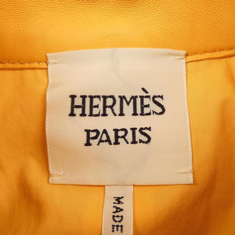 Hermes 2e1110d3 Leather Coat