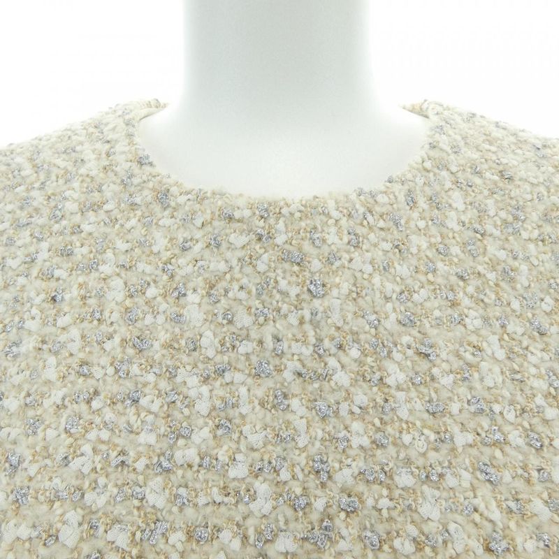 Louis Vuitton Lurex Tweed Belted Skater Dress Fndr66o80 Dress