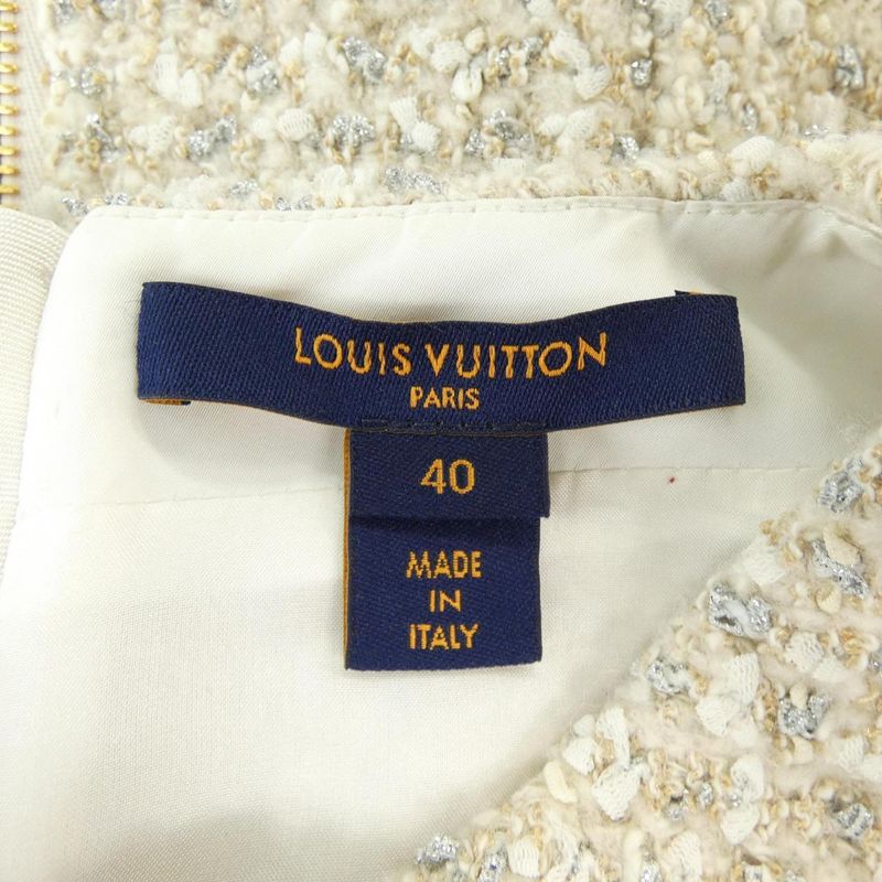 Louis Vuitton Lurex Tweed Belted Skater Dress Fndr66o80 Dress