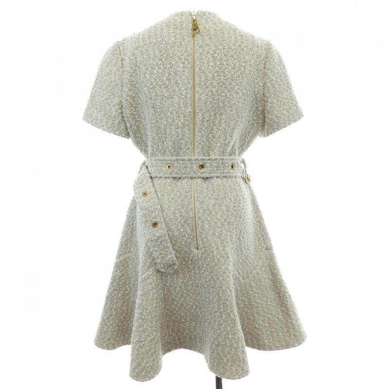 Louis Vuitton Lurex Tweed Belted Skater Dress Fndr66o80 Dress