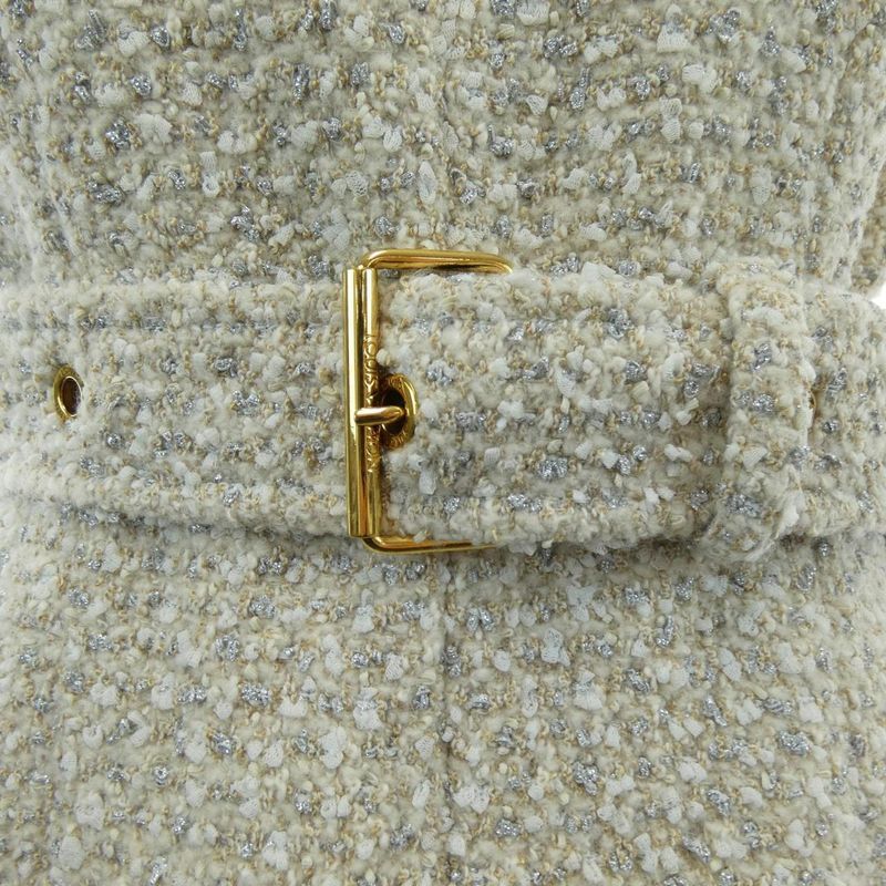 Louis Vuitton Lurex Tweed Belted Skater Dress Fndr66o80 Dress