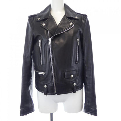 Saint Laurent 481862 Y5ya2 Leather Rider's Jacket