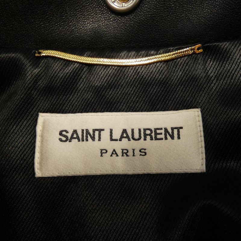 Saint Laurent 481862 Y5ya2 Leather Rider's Jacket