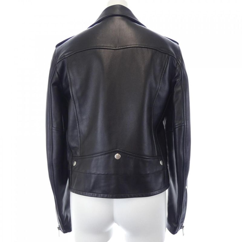 Saint Laurent 481862 Y5ya2 Leather Rider's Jacket