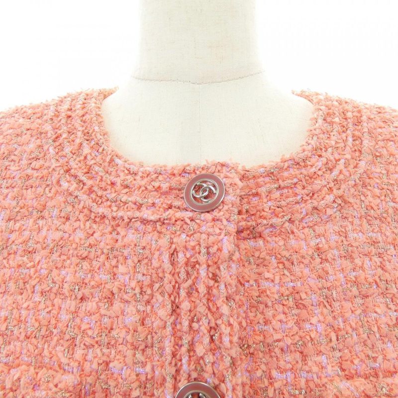 Chanel P63284v48654 20P Collarless Jacket