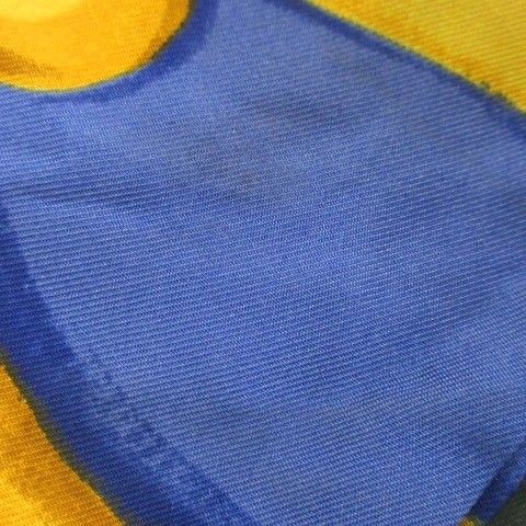 Celine Triomphe Design Large Scarf Silk Shawl Green Aa