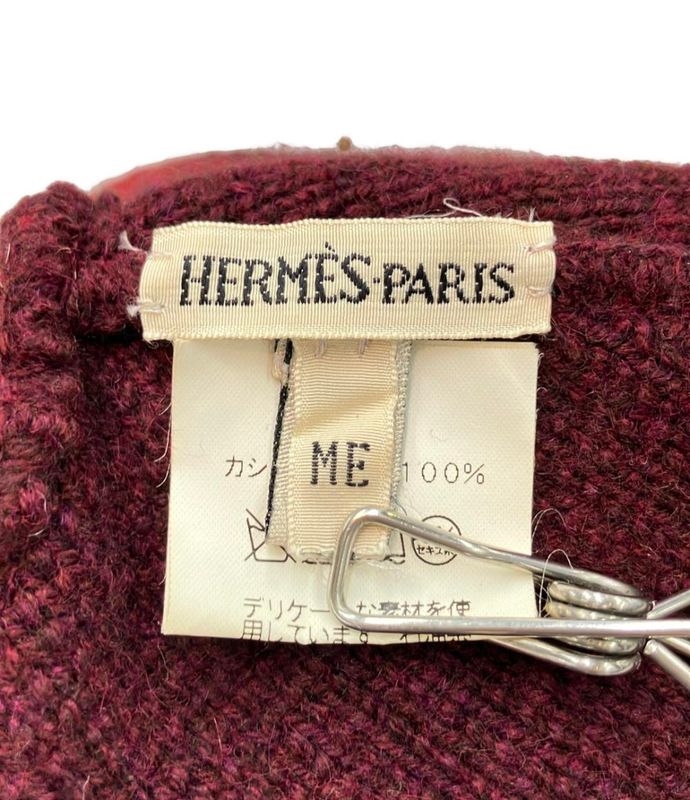 Hermes Knit Hat 100% Cashmere Ladies Men SIZE ME Hermes