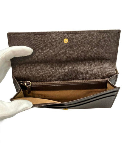 Bulgari Long Wallet Women Men Bvlgari