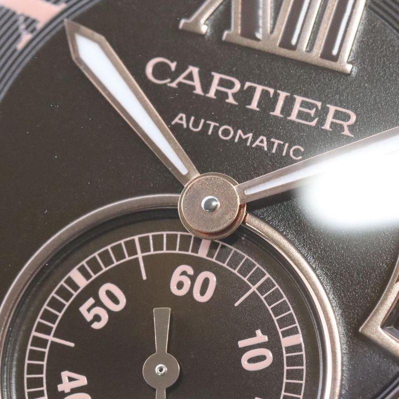 Cartier Calibre De Cartier LM PG Combination W7100051 Ssxpg Automatic