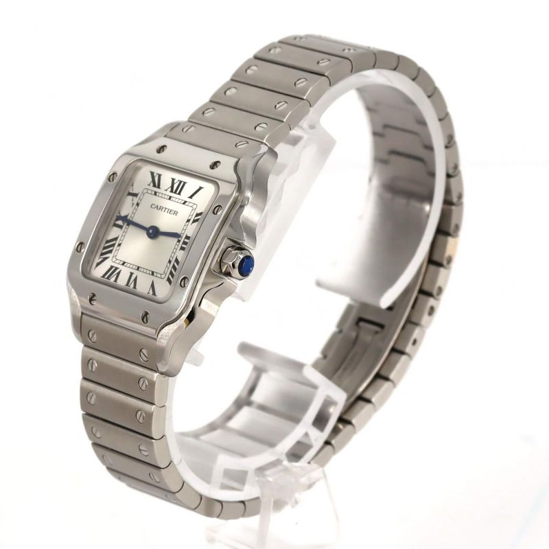 Cartier Santos De Cartier SM Wssa0082 SS Quartz