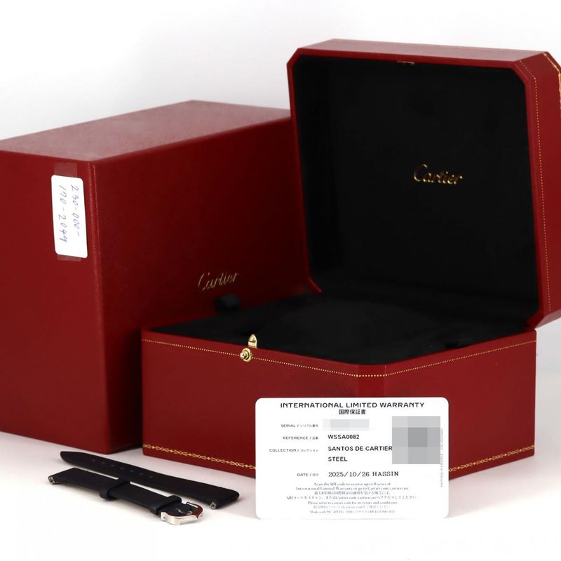 Cartier Santos De Cartier SM Wssa0082 SS Quartz