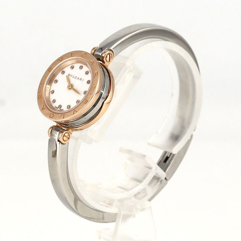 Bulgari B-zero1 PG Combination 12P M Size Bzp23sg Bz23wsgs 12M Ssxpg Quartz