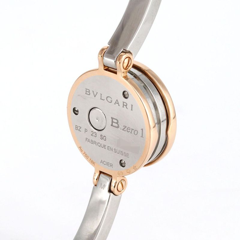 Bulgari B-zero1 PG Combination 12P M Size Bzp23sg Bz23wsgs 12M Ssxpg Quartz