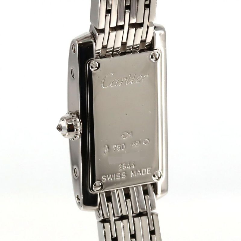 Cartier Tank Alongeranier SM WG Wj2001w3 WG Quartz