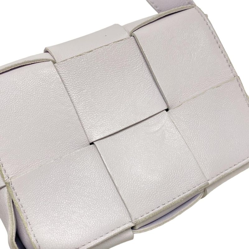 Bottega Veneta Shoulder Bag Candy Cassette Maxi Intrecciato Light Purple Mini