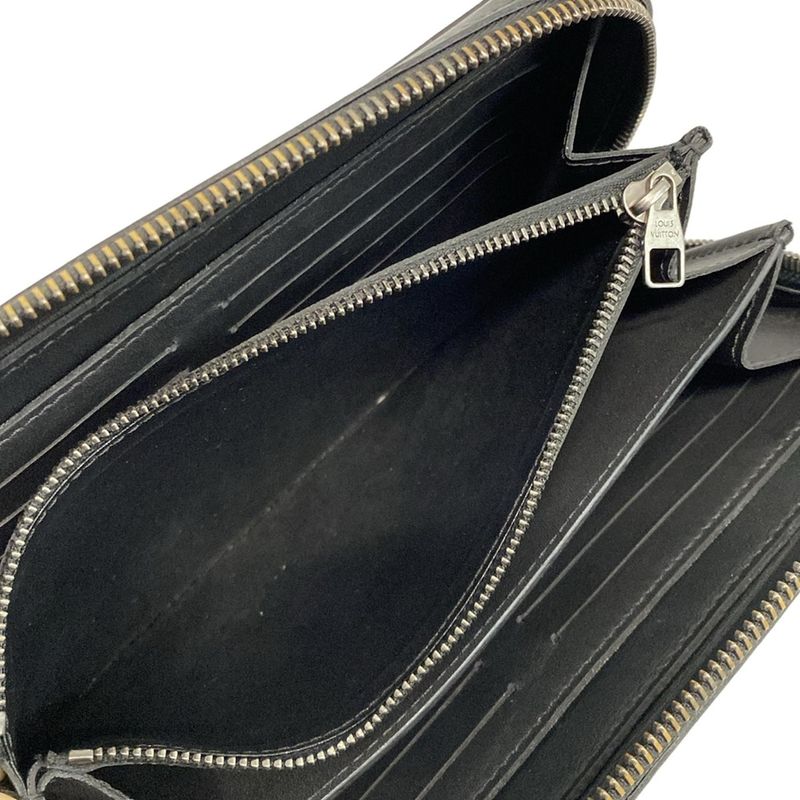 Louis Vuitton Damier Infini Zippy XL Long Wallet N61254 Onyx Leather
