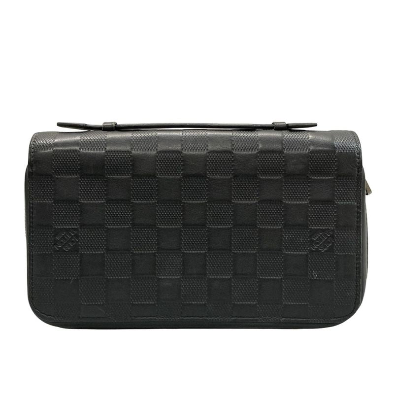 Louis Vuitton Damier Infini Zippy XL Long Wallet N61254 Onyx Leather
