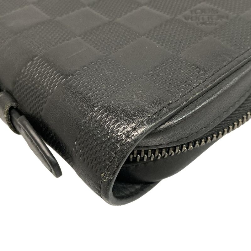 Louis Vuitton Damier Infini Zippy XL Long Wallet N61254 Onyx Leather