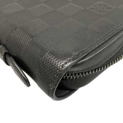 Louis Vuitton Damier Infini Zippy XL Long Wallet N61254 Onyx Leather