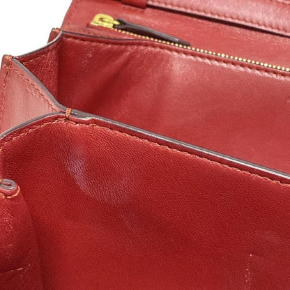 Celine Shoulder Bag Classic Box Medium Red Leather