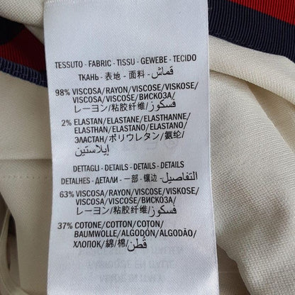 Gucci Dress Women's Excellent Condition Sherry 501485 Ivory X Navy X Red S