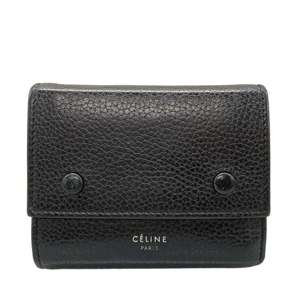 Celine Trifold Wallet Small Folded Multifunction 104903afe.38no Black and