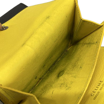 Celine Trifold Wallet Small Folded Multifunction 104903afe.38no Black and