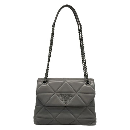 Prada Shoulder Bag Spectrum 1bd232 Grey Chain Shoulder Matte 2way Quilted