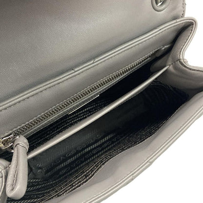Prada Shoulder Bag Spectrum 1bd232 Grey Chain Shoulder Matte 2way Quilted