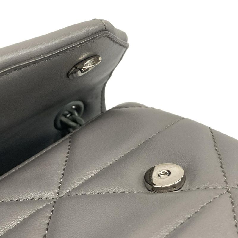 Prada Shoulder Bag Spectrum 1bd232 Grey Chain Shoulder Matte 2way Quilted