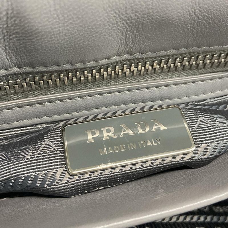 Prada Shoulder Bag Spectrum 1bd232 Grey Chain Shoulder Matte 2way Quilted