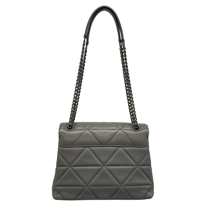 Prada Shoulder Bag Spectrum 1bd232 Grey Chain Shoulder Matte 2way Quilted