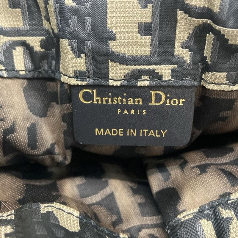 Dior Christian Dior Tote Bag Excellent Condition Oblique M1273civv Beige X Navy