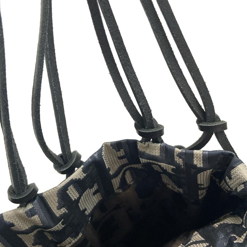 Dior Christian Dior Tote Bag Excellent Condition Oblique M1273civv Beige X Navy