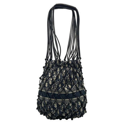 Dior Christian Dior Tote Bag Excellent Condition Oblique M1273civv Beige X Navy