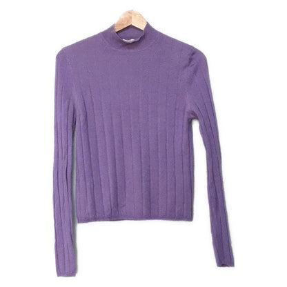 Prada Long Sleeve Sweater Size 40excellent Condition - Purple Cashmere Blend