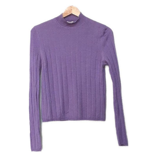 Prada Long Sleeve Sweater Size 40excellent Condition - Purple Cashmere Blend