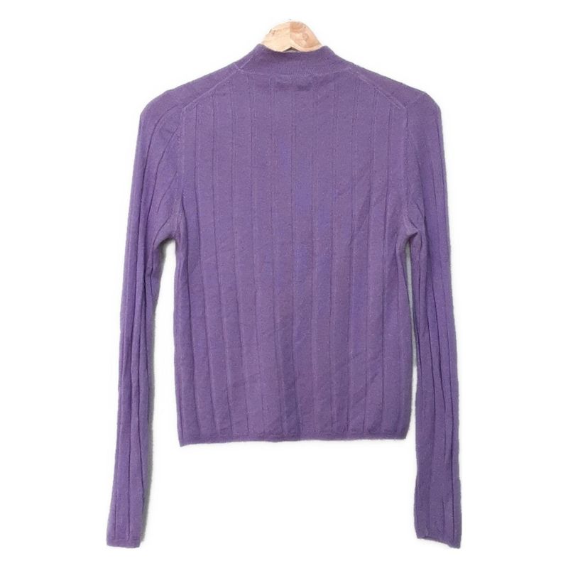 Prada Long Sleeve Sweater Size 40excellent Condition - Purple Cashmere Blend