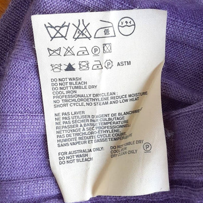 Prada Long Sleeve Sweater Size 40excellent Condition - Purple Cashmere Blend