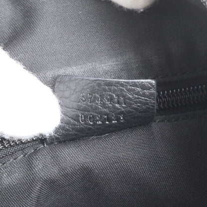 Gucci GG Nylon Leather Shoulder Bag Crossbody Messenger 374411 Black A4 Mens