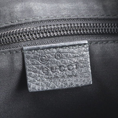 Gucci GG Nylon Leather Shoulder Bag Crossbody Messenger 374411 Black A4 Mens