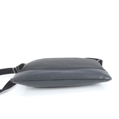 Gucci GG Nylon Leather Shoulder Bag Crossbody Messenger 374411 Black A4 Mens