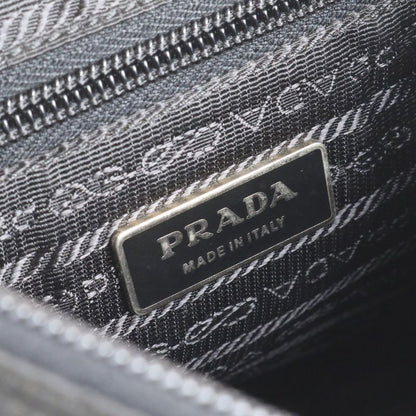Prada Tessuto Nylon Triangle Logo Leather Shoulder Bag Crossbody Messenger