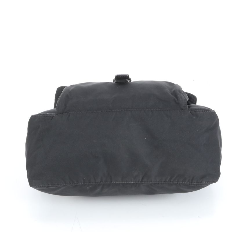 Prada Tessuto Nylon Triangle Logo Leather Shoulder Bag Crossbody Messenger