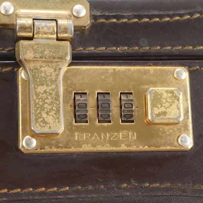 YSL Yves Saint Laurent Leather Trunk Hard Case Document Bag Business Briefcase