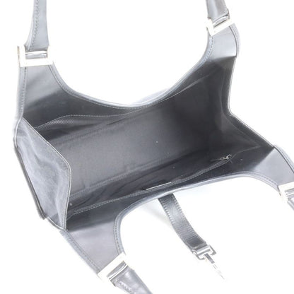 Gucci GG Canvas Jackie Leather Tote Bag Shoulder 002 1067 Black Hand Women's